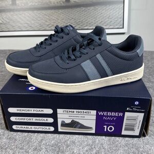 Ben Sherman Men's Webber Memory Foam Sneaker Shoes Navy Size 10